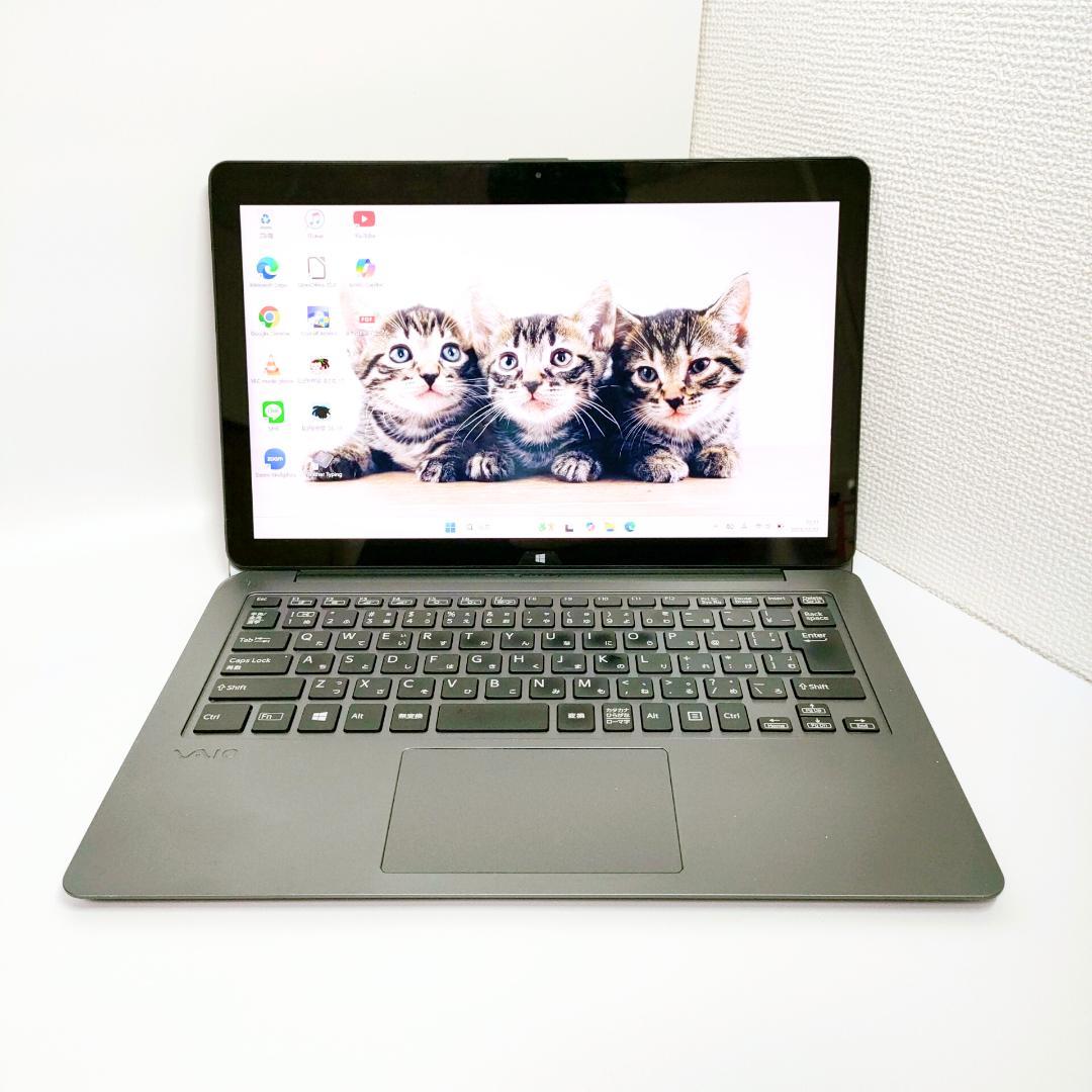 タッチパネル✨️バイオ/Windows11/SSD/カメラ付き小型ノートパソコン