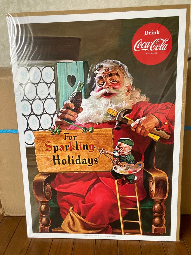 Coca-Cola レトロポスターフレーム A2サイズ4枚セット