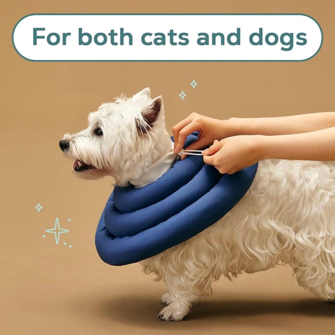 UFO型エリザベスカラー Sサイズ 軽量 傷舐め防止 手術後 介護 通気性