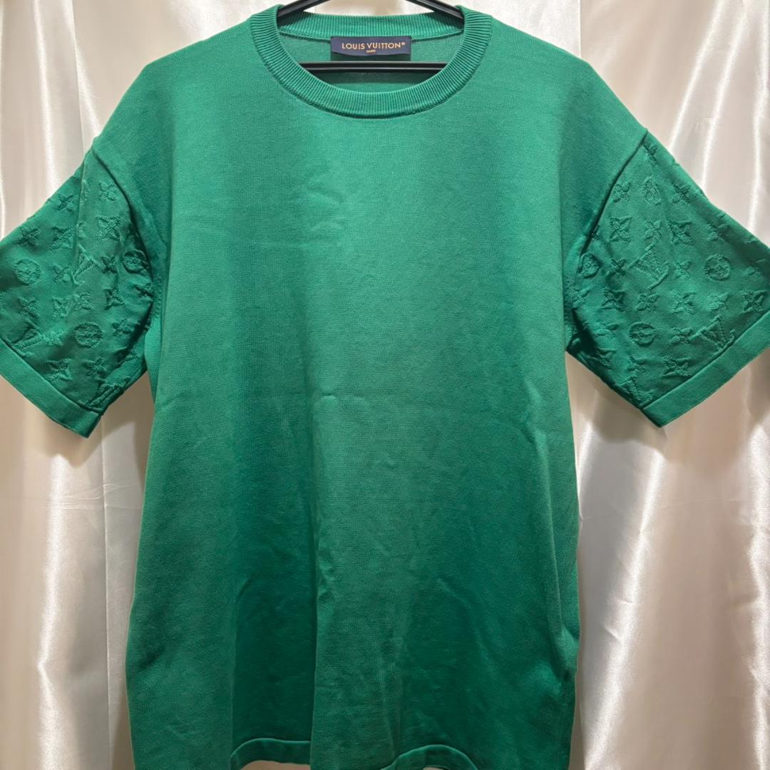 【ランクSA】LOUIS VUITTON 半袖シャツ Lサイズ 袖モノグラム