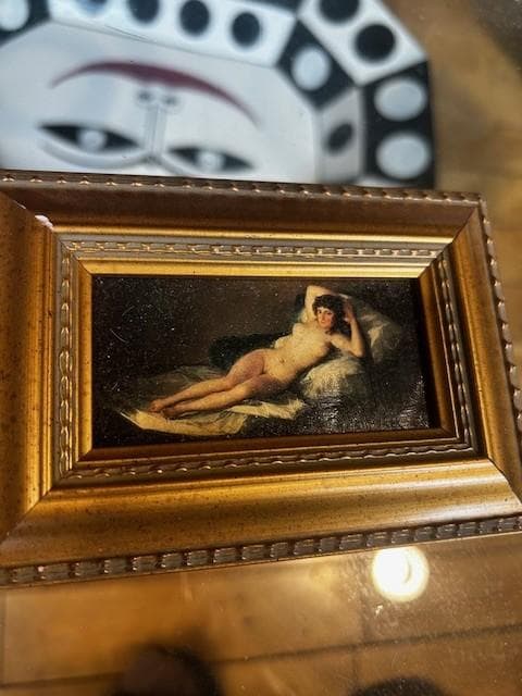 裸のマヤ　ミニ絵画