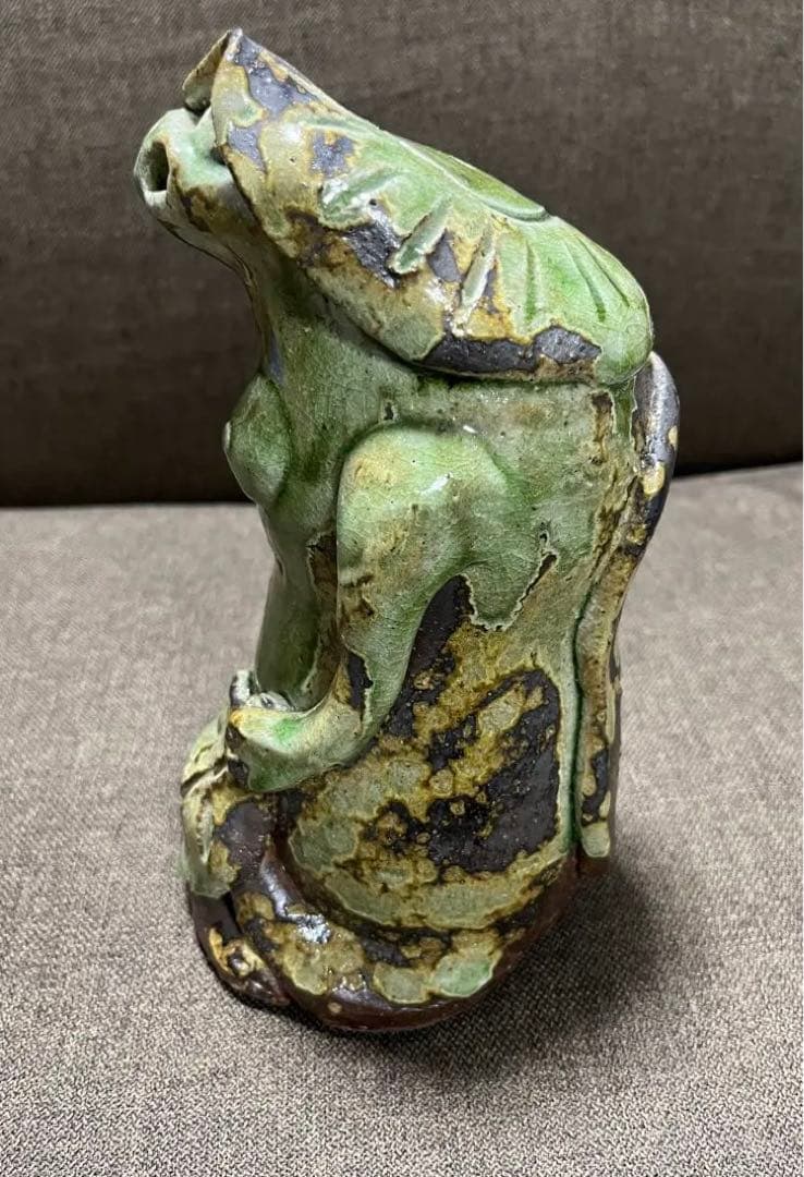 【信楽焼】カッパ夫婦　縁起物　陶器