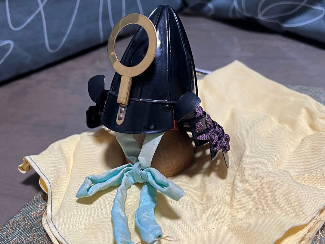 甲冑師 加藤一冑 椎像蛇の目前立兜 小堀遠州 戦国武将 兜 置物