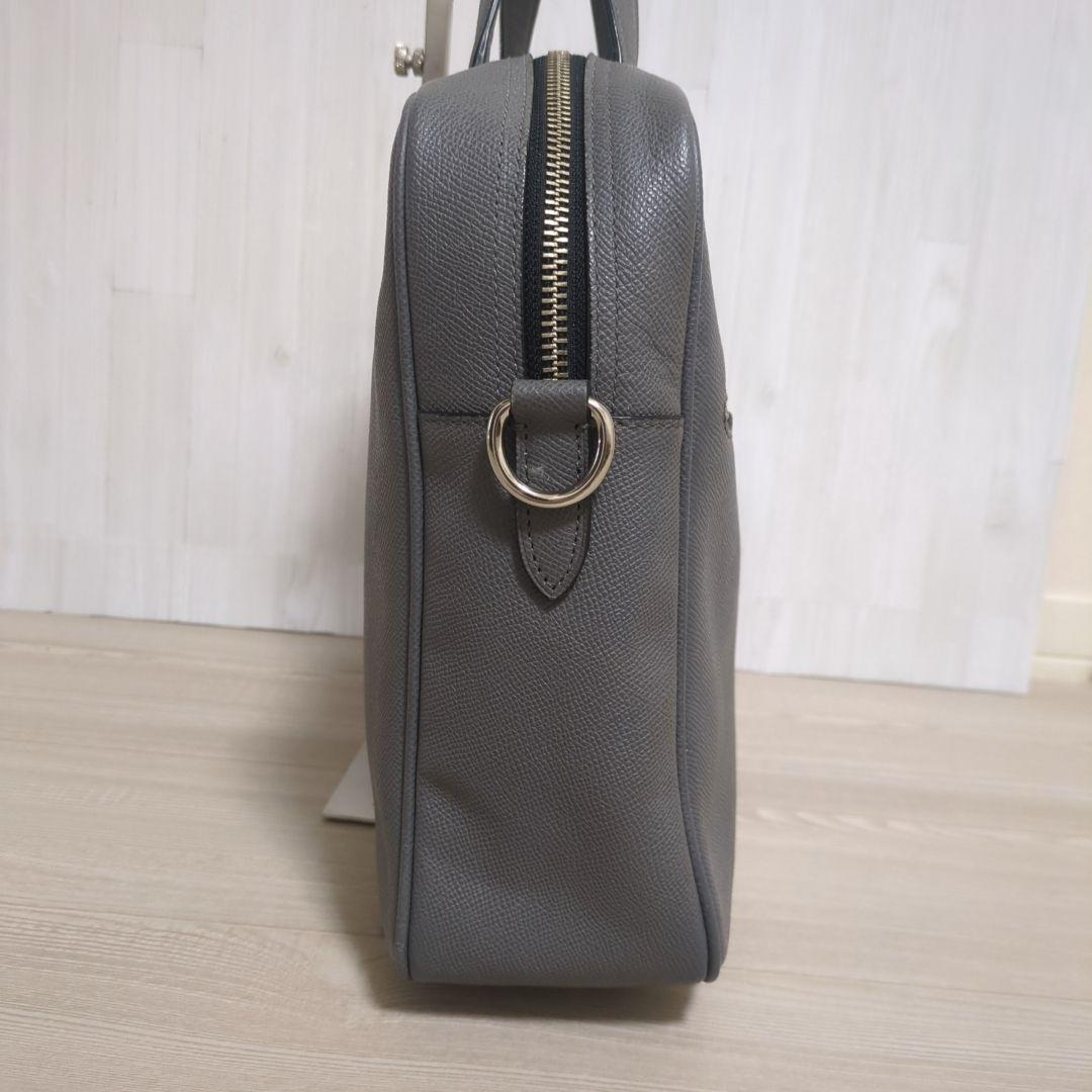 美品✨️ コーチ ビジネス バッグ レザー A4可 グレー