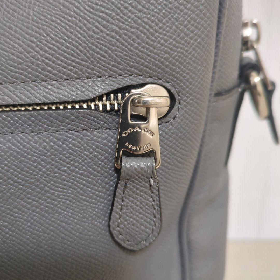 美品✨️ コーチ ビジネス バッグ レザー A4可 グレー