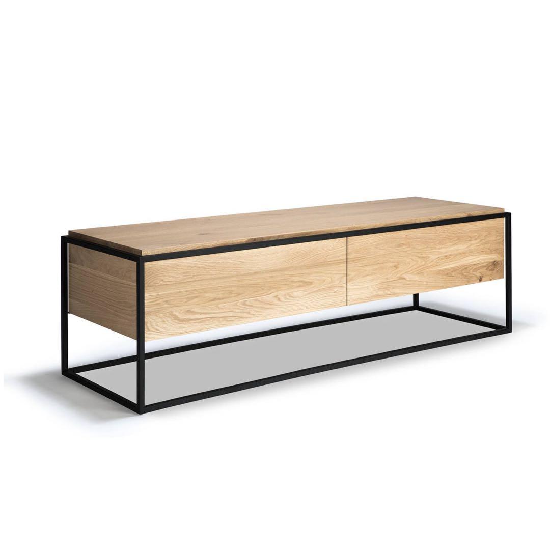 Ethnicraft Monolit TVボード オーク × ブラックスチール