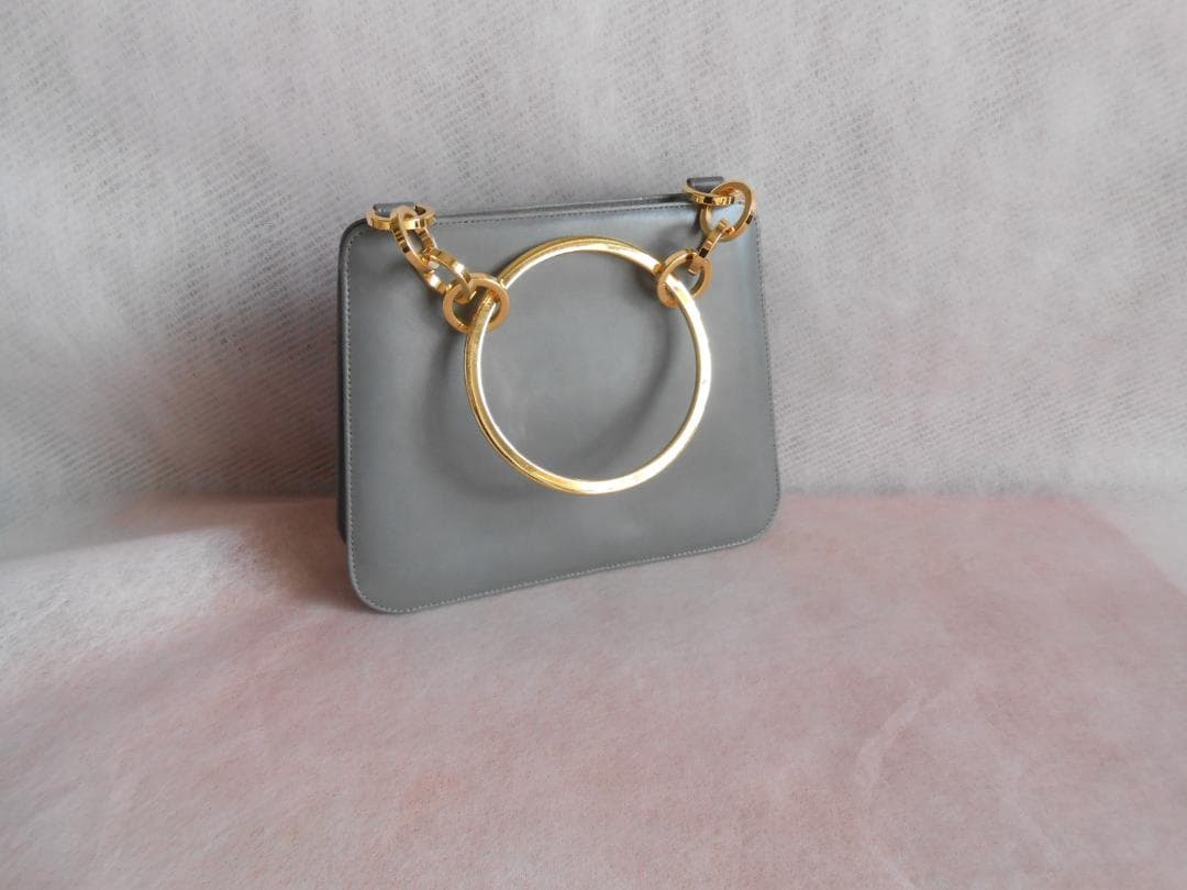 レア品 サルヴァトーレ フェラガモ ハンドバッグ パーティーバッグ レザー GY