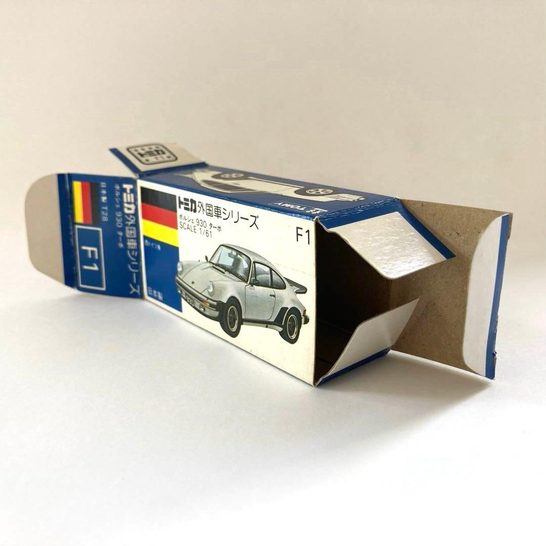 トミカ F1-2-2 ポルシェ930ターボ 日本製 青箱 イエロー 希少 美品