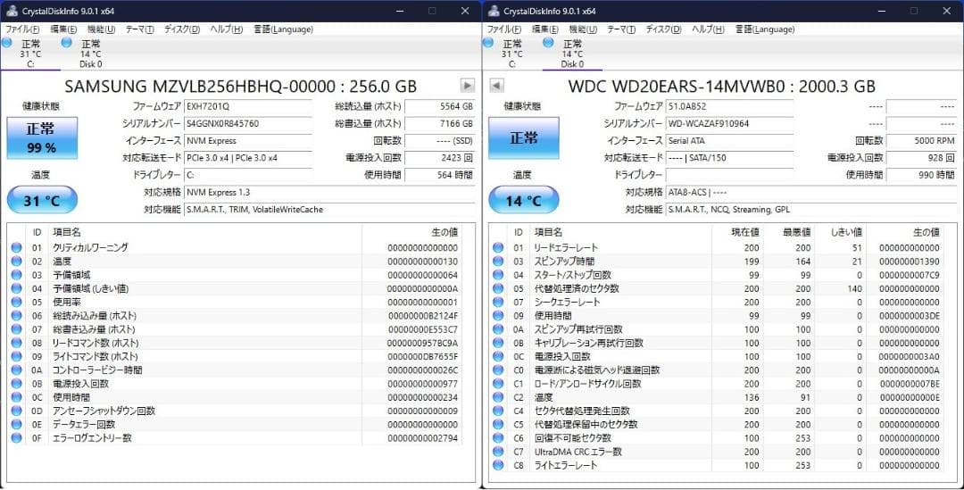 富士通 10世代i5 M.2＋2.0TB 32GB Win11 オフィス 使用少
