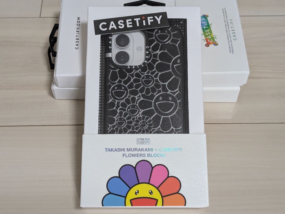 【正規品】村上隆xCASETiFY フラワー ブラック iPhone 17用