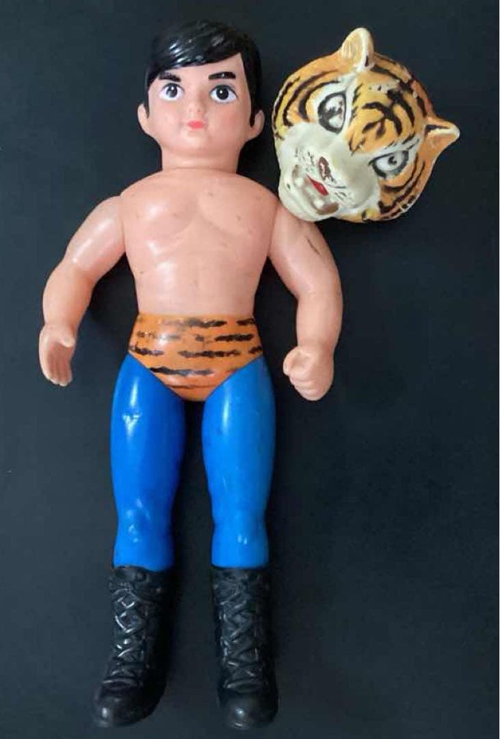 当時物　中嶋製作所　「タイガーマスク」　ソフビ　スタンダードサイズ