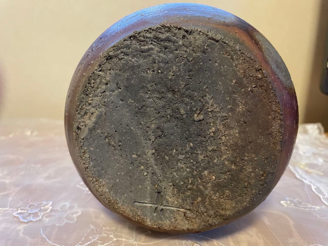 備前焼　高原昌治作　花瓶　未使用に近い