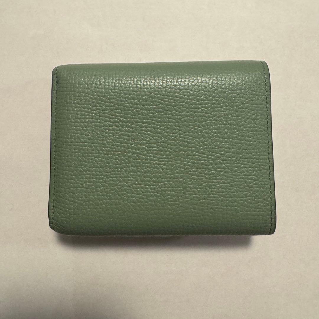 LOEWE グリーン 三つ折り財布