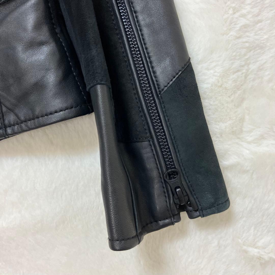 未使用品 Juventus (リューグーレザーズ)パッチワーク レザージャケット