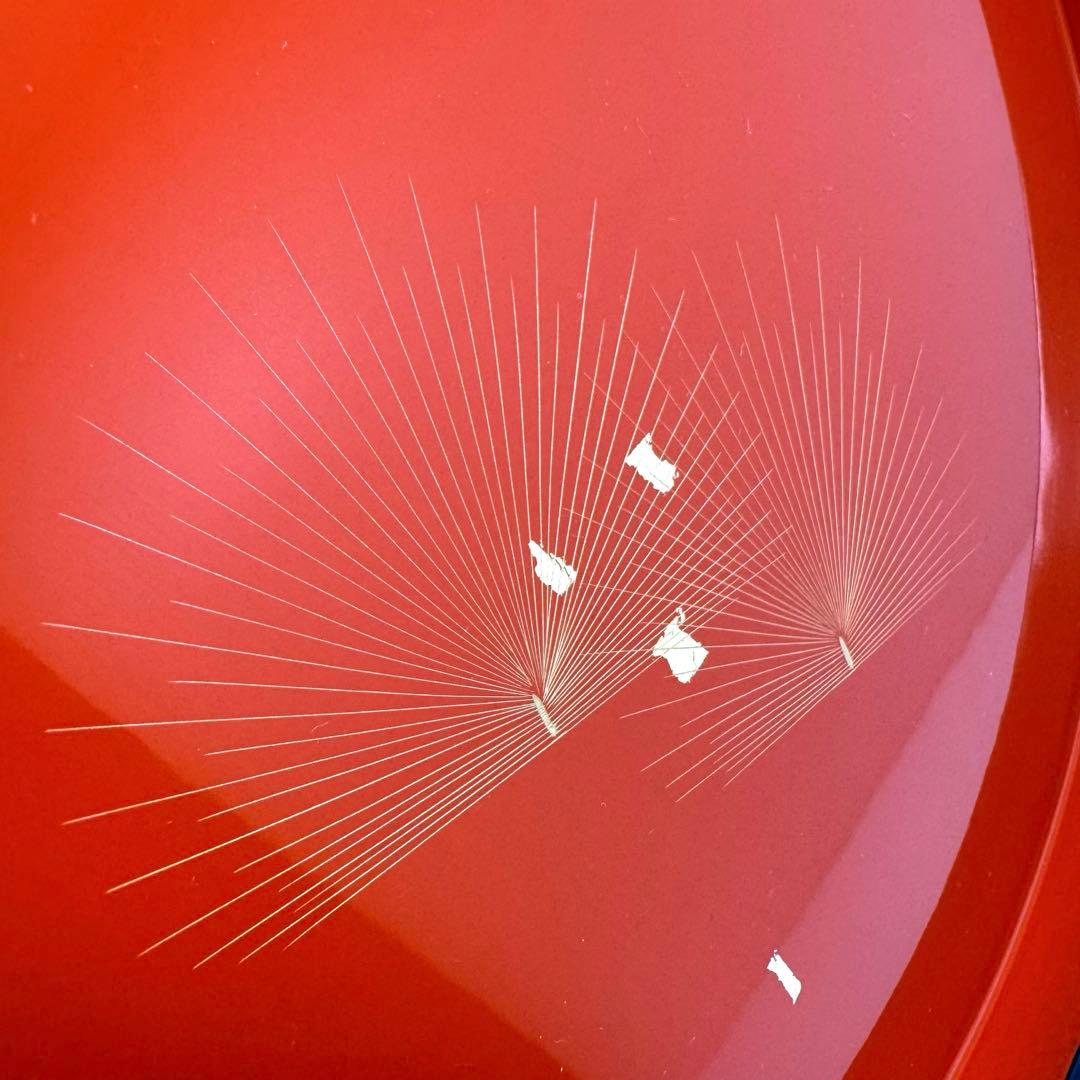 新品 高級 輪島塗 漆器 天然木 金箔 丸盆 お盆 お膳 トレー 伝統工芸