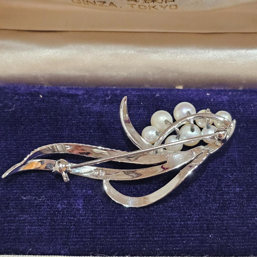 1735 ミキモトパールブローチSV925スターリングシルバー