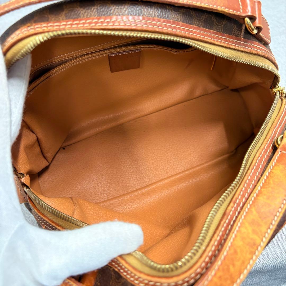 CELINE セリーヌ マカダム ハンドバッグ トリオンフ PVC ヴィンテージ