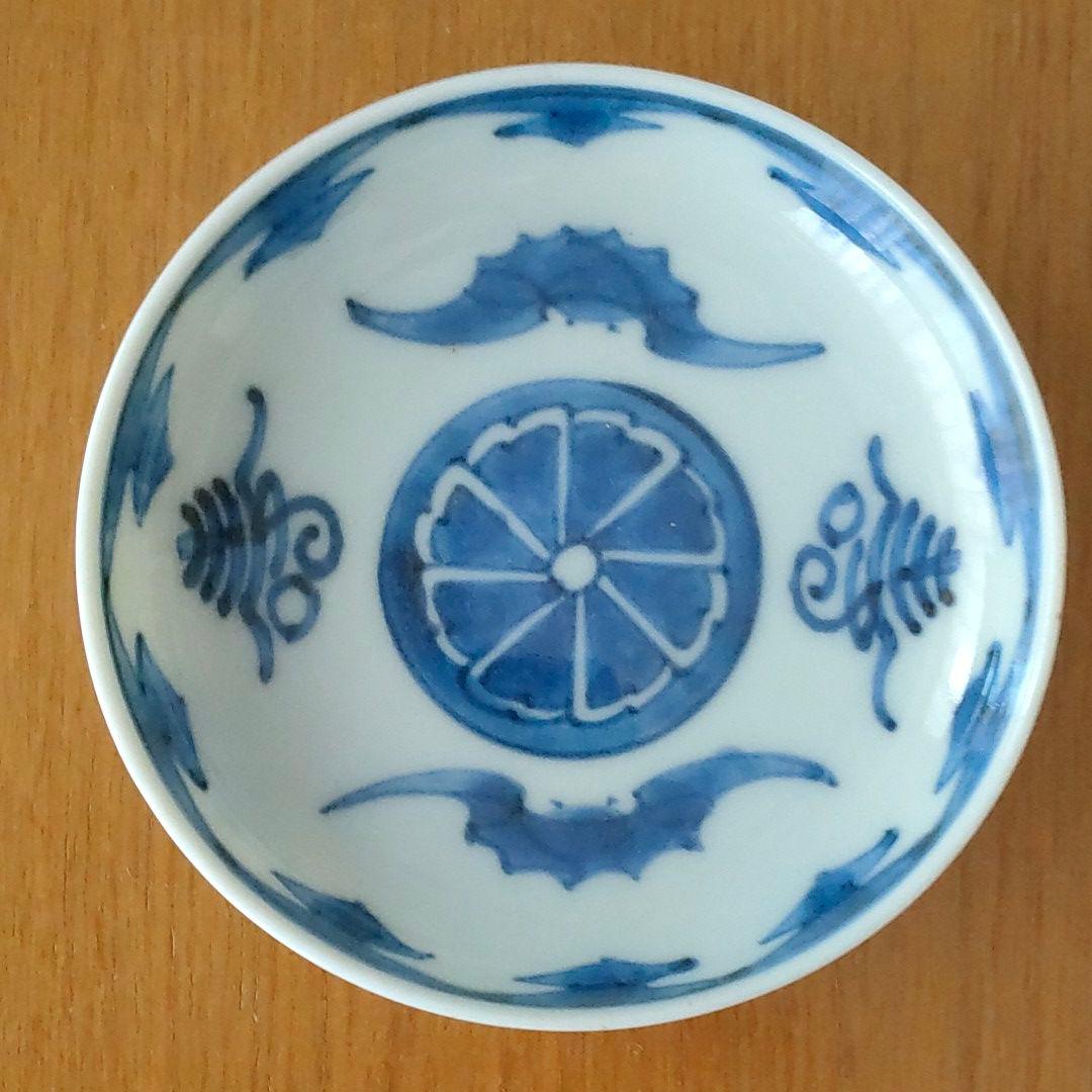 染付け丸皿　陶額