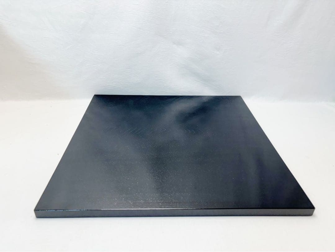 未使用 茶道具 木製柿合塗り 大板 敷板 42.5cm×42.5cm茶道 置板