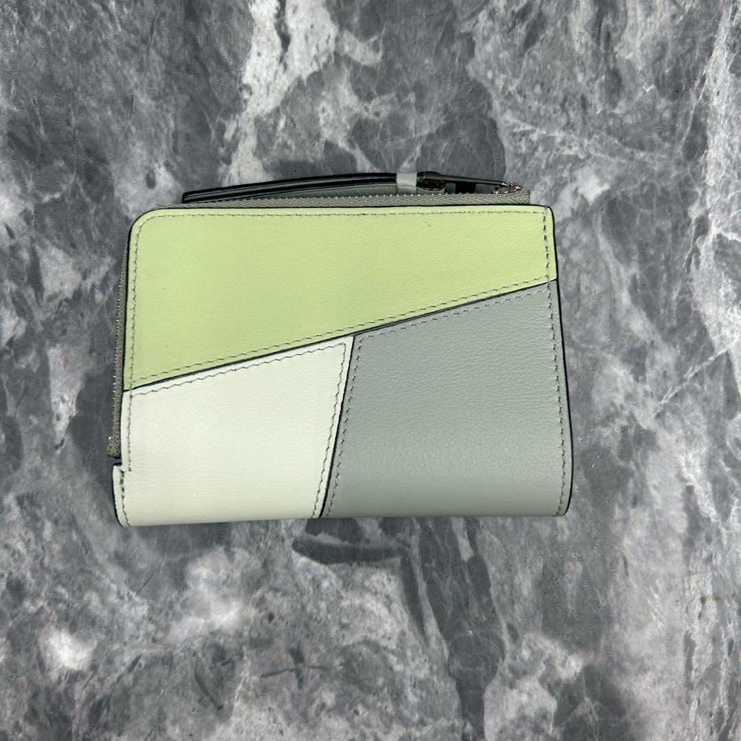 ルリ ✨近年✨ ロエベ　PUZZLE パズル スリム コンパクトウォレット