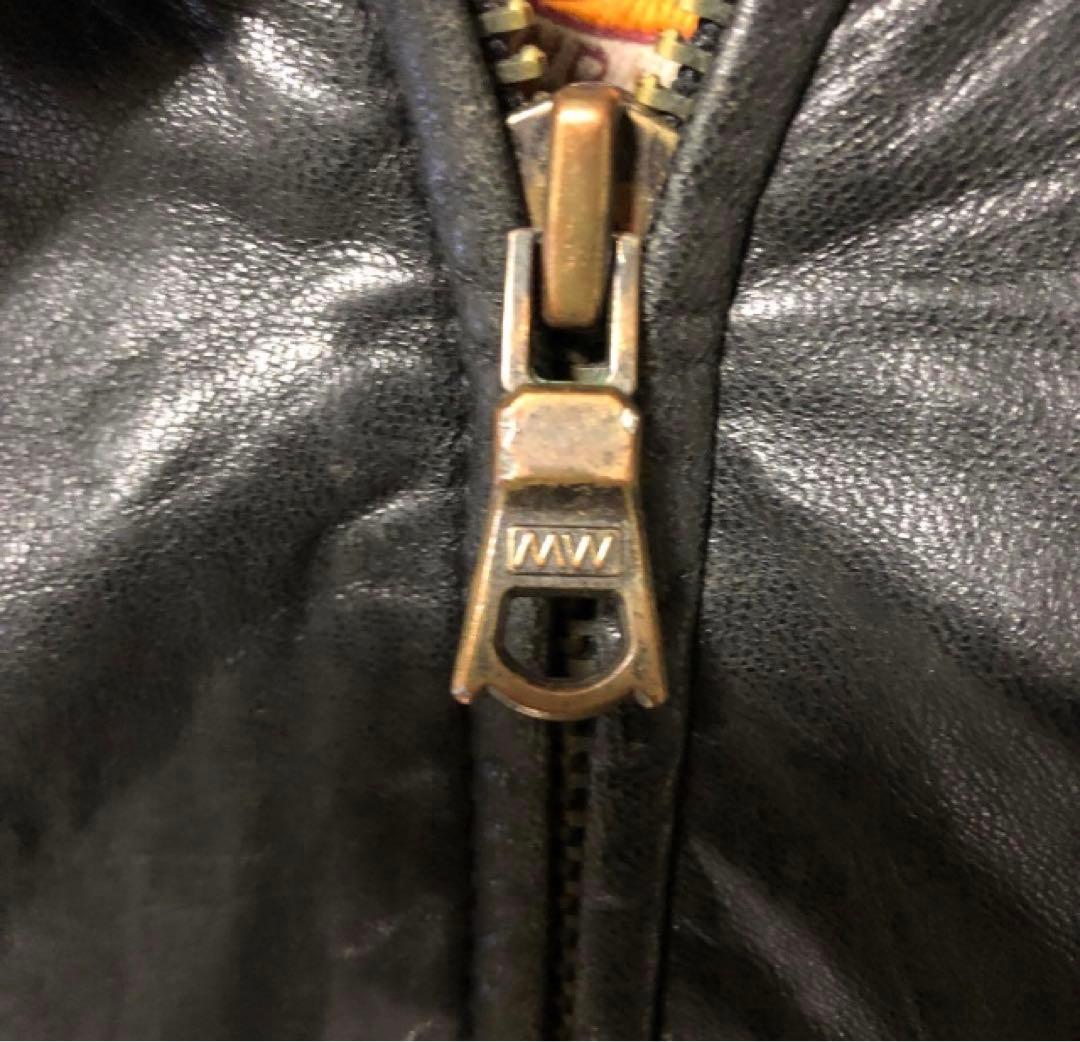 深水光太着用似❗️短丈 MIDWAY A-2 牛革 フライトジャケット 黒S