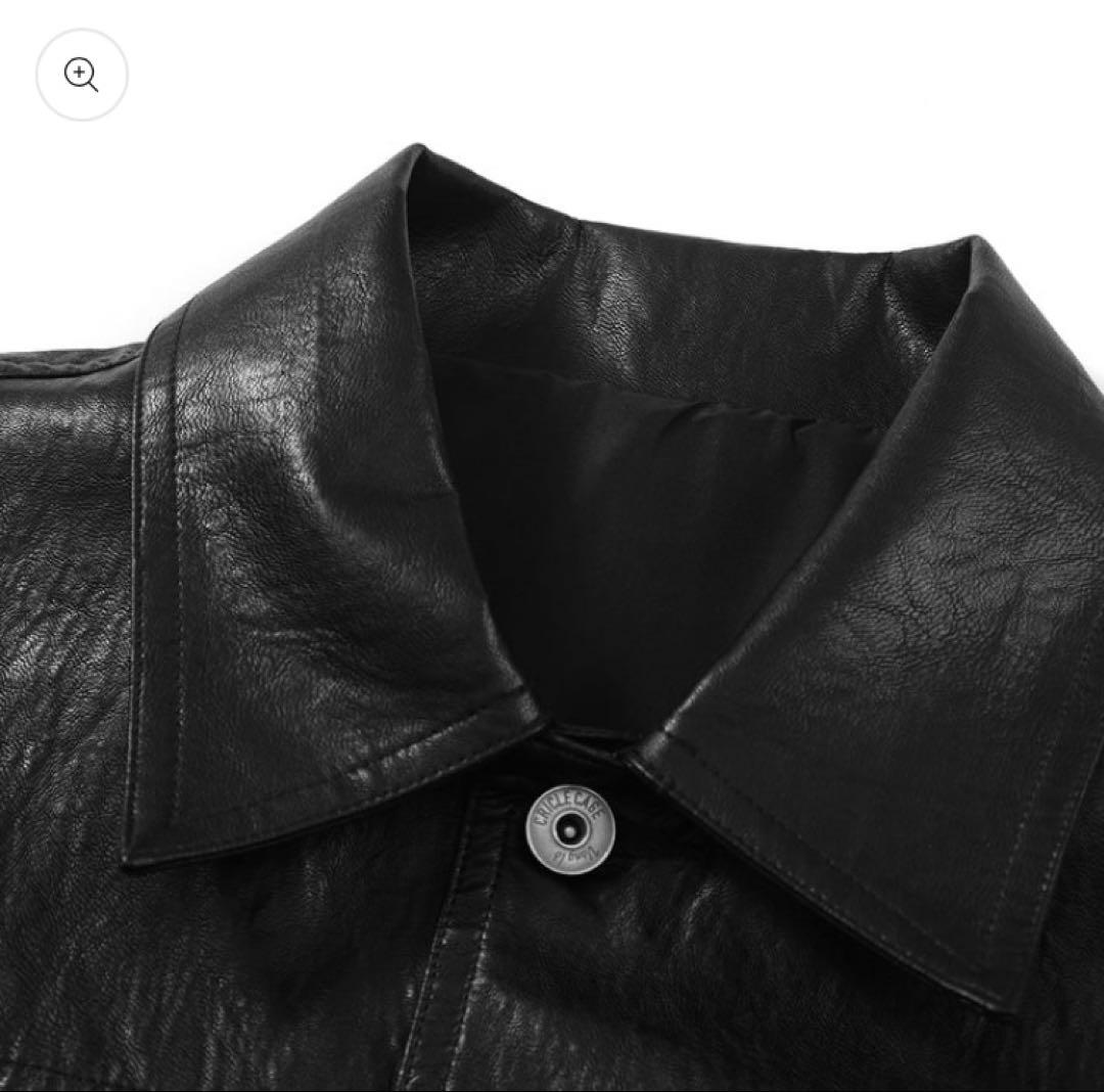 ジャケット・アウター leather jacket black our legacy stussy