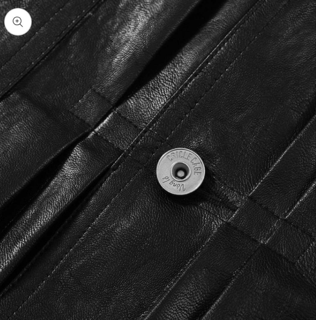 ジャケット・アウター leather jacket black our legacy stussy