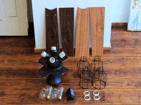 シーリングファン 4灯 クワドロ ジャヴァロエルフ リモコン付き LED