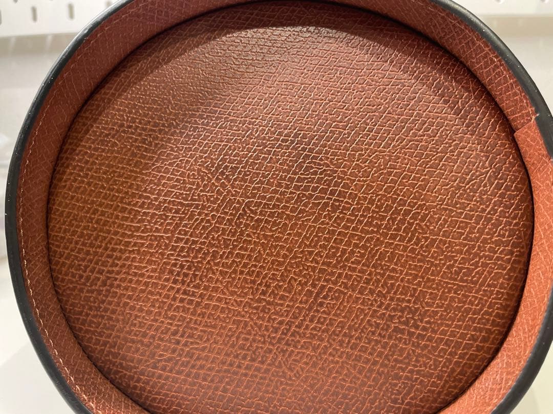 【極美品】LONGCHAMP CuirdeRussieブラウンレザーハンドバッグ