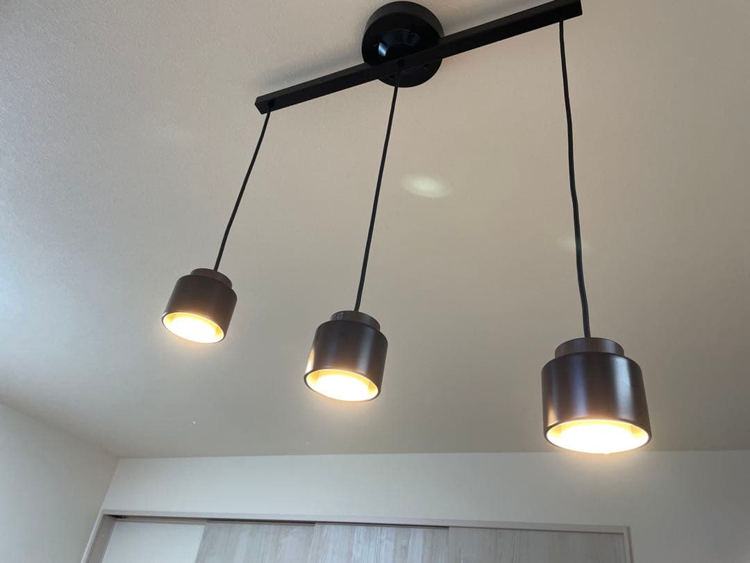 【美品】大光電気 DAIKO LEDブラック 3灯ペンダントライト(送料込み)