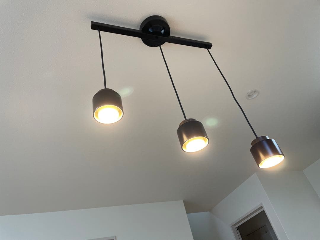 【美品】大光電気 DAIKO LEDブラック 3灯ペンダントライト(送料込み)