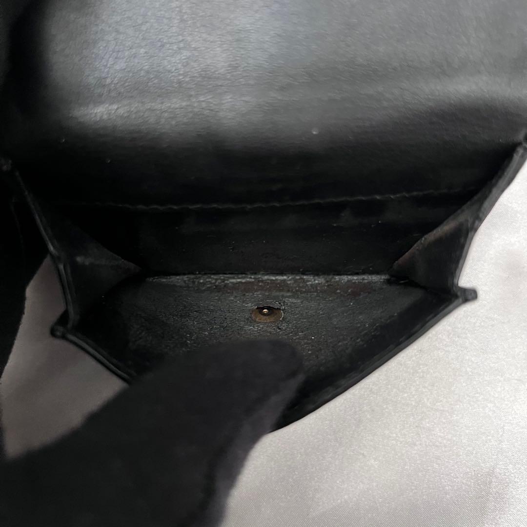 ◇美品◇サンローラン　オリガミタイニーウォレット　スムースレザー　ブラック