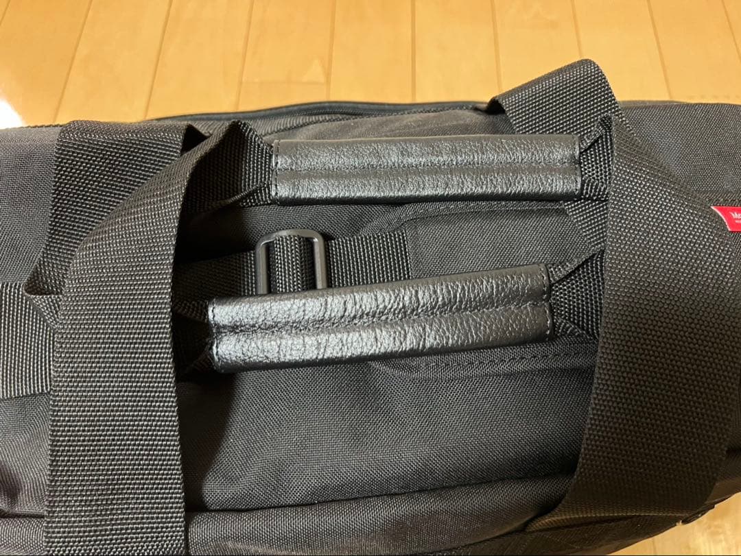 マンハッタンポーテージ　ブラック ボストンバッグ 耐久性キャンバス