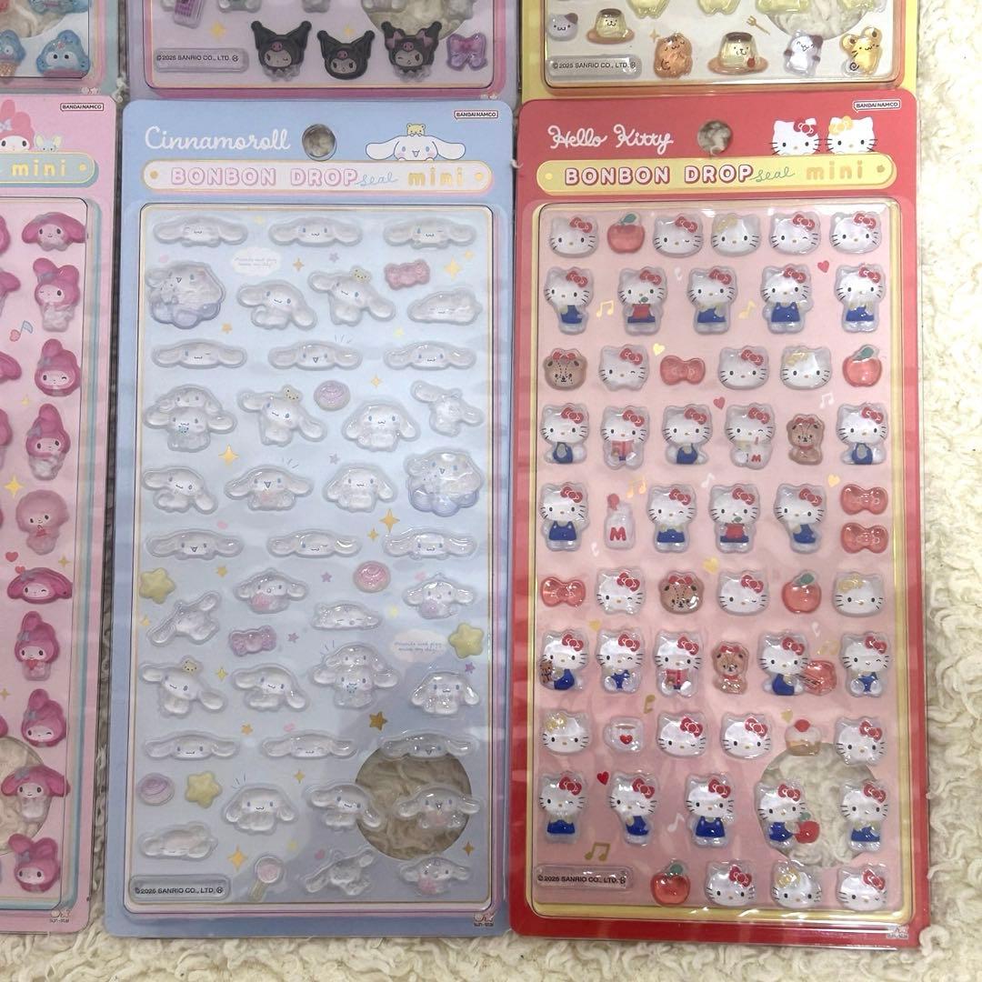 サンリオ　ボンボンドロップシール 全8種類　国内正規品　サンリオmini