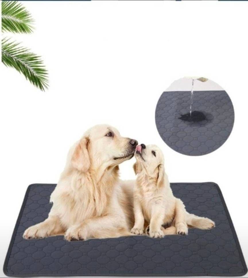 Ｌベージュ シート トイレ　洗える　ペット　犬　猫　吸水　マット　2枚