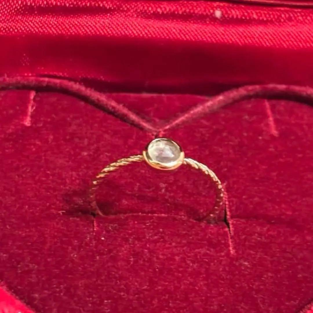 THEKISS K10 イエローゴールド レモンクォーツ リング 10号