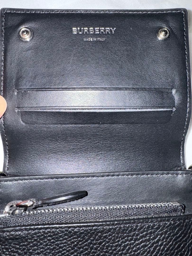 ⭐︎最終価格⭐︎Burberry TBロゴミニ財布　ショルダー財布　レザー