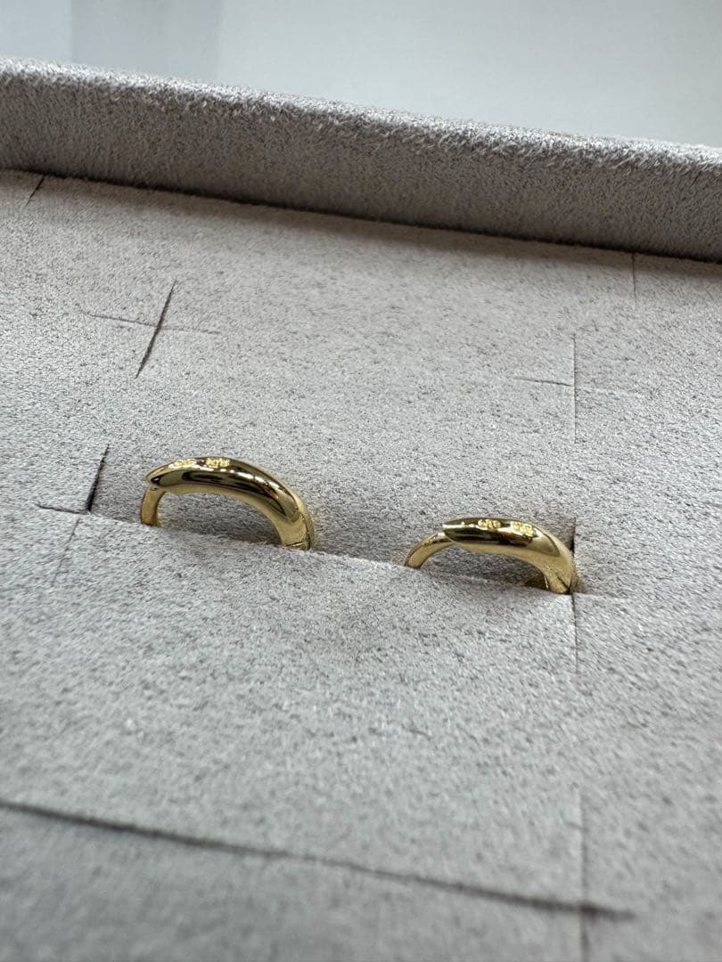 ete ピアス K18YG フープ ピアス レディース