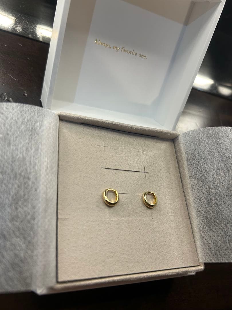 ete ピアス K18YG フープ ピアス レディース