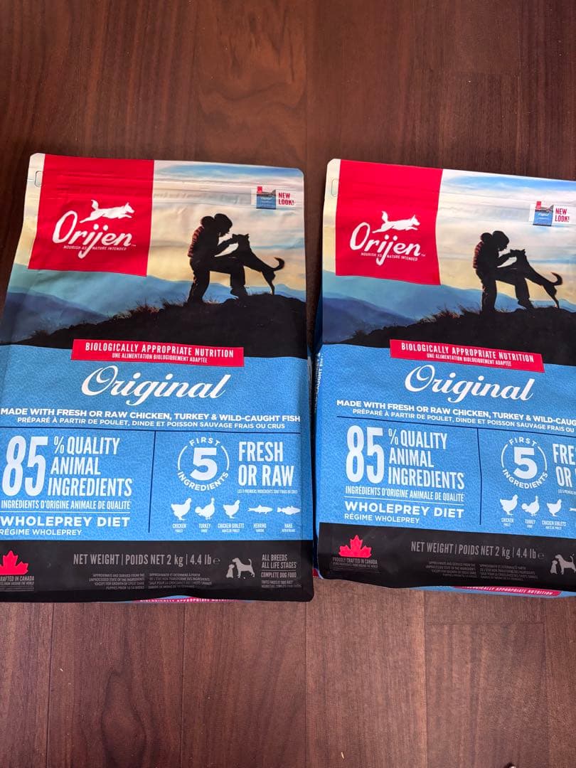 カナダ産 オリジンオリジナル2kgOrijendogfood 2kg 2袋