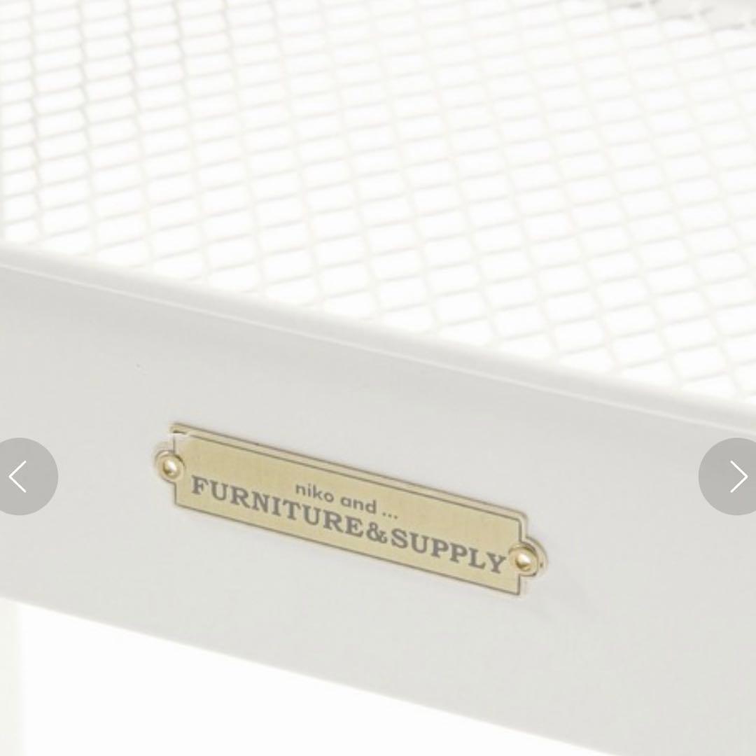 niko and... 折り畳み3段ワゴン ホワイト