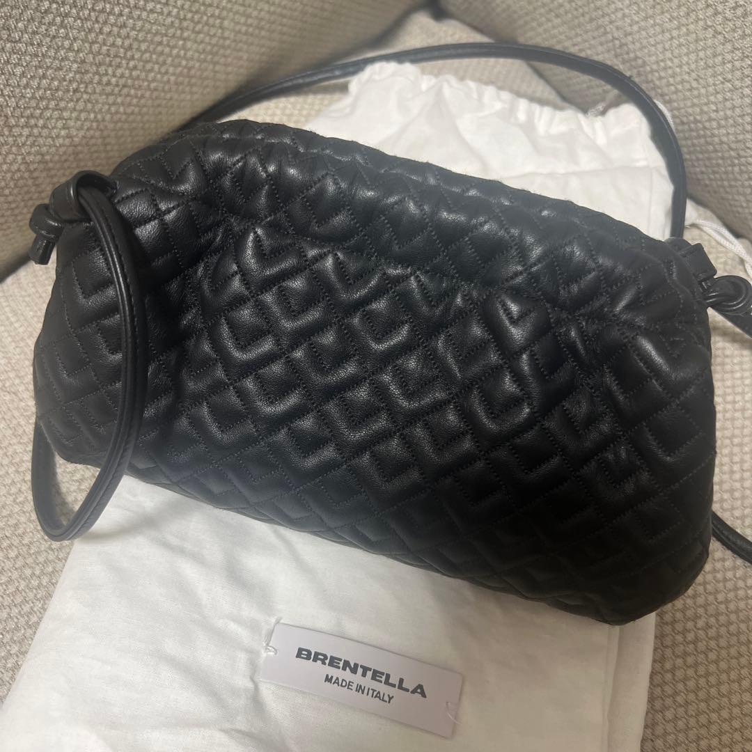 【美品】BRENTELLA Goffratura S 2way ショルダーバッグ