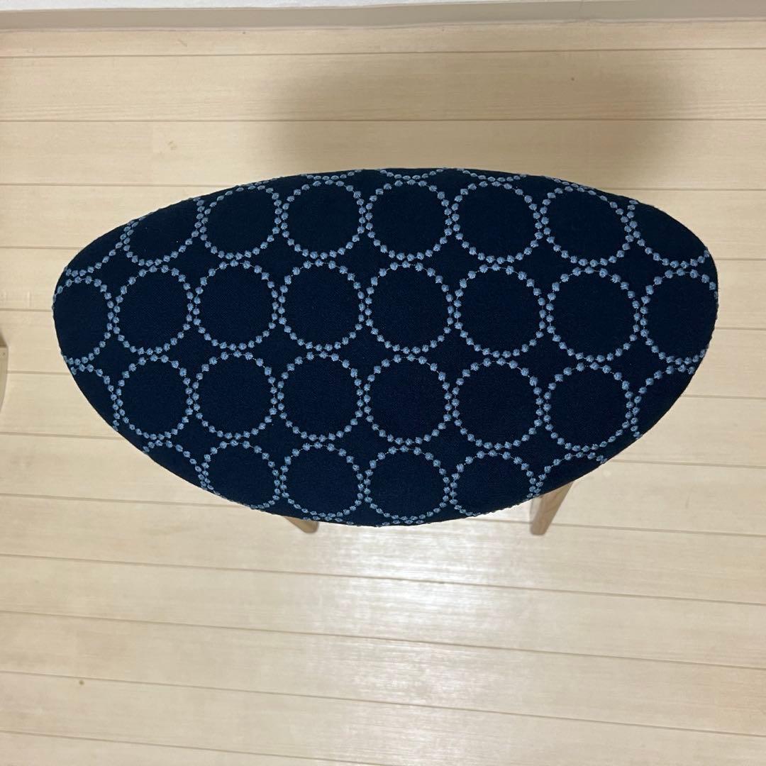 ミナペルホネン dop タンバリン 折り畳み スツール【インディゴ】 腰掛け
