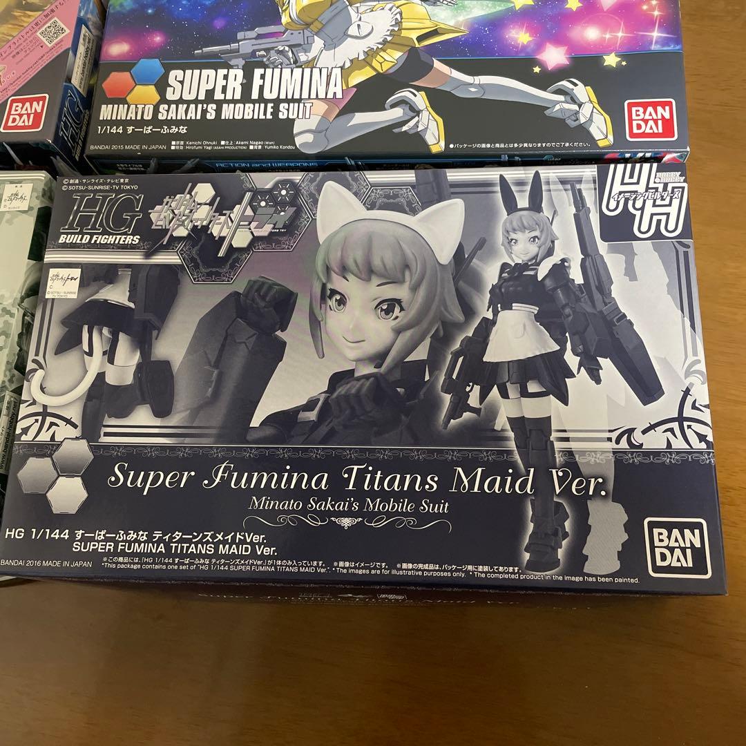 ガンダムビルドファイターズ　ふみな・ギャン子　HGガンプラまとめ売り　激レア美品
