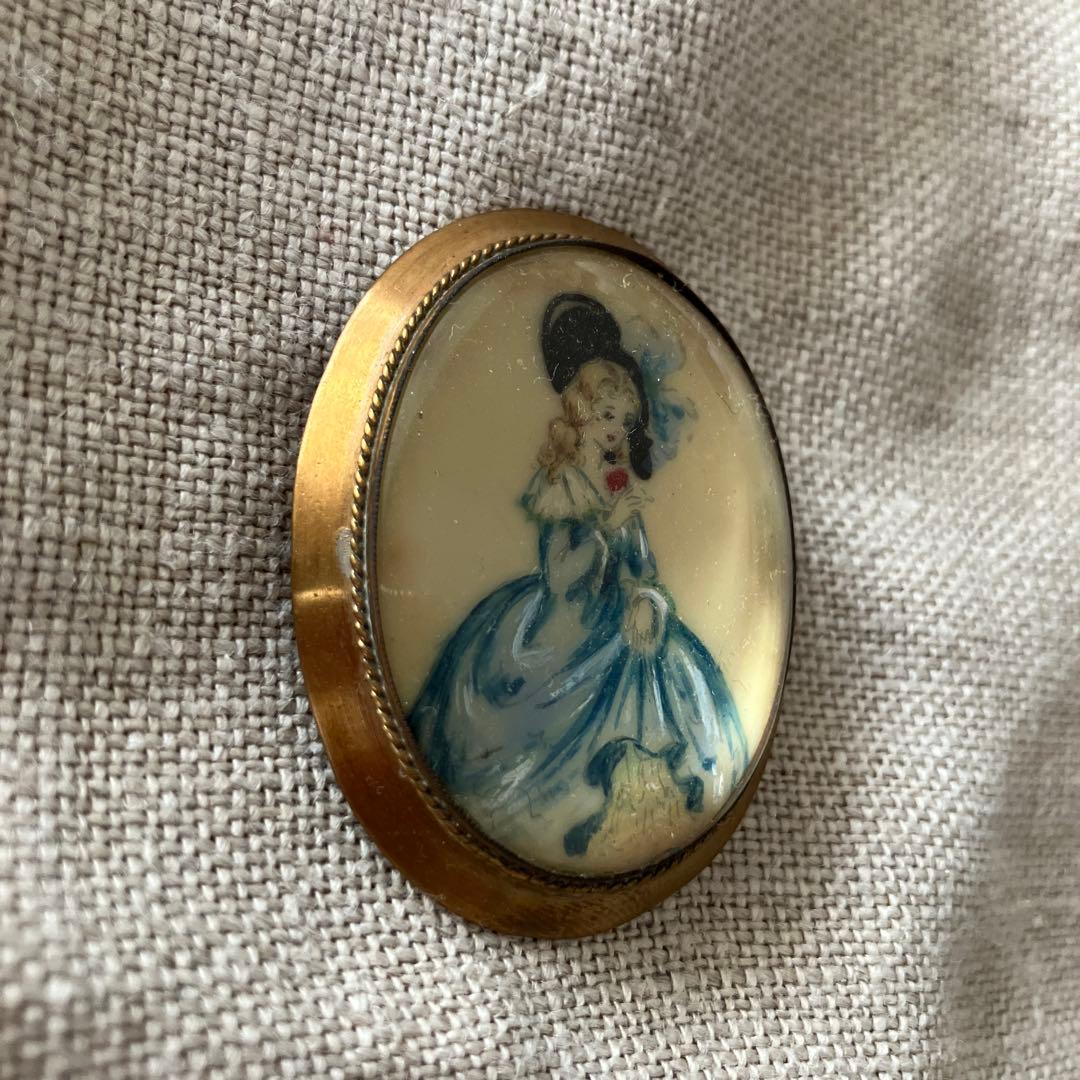 イギリス　アンティーク　ヴィンテージ ブローチ　TLM