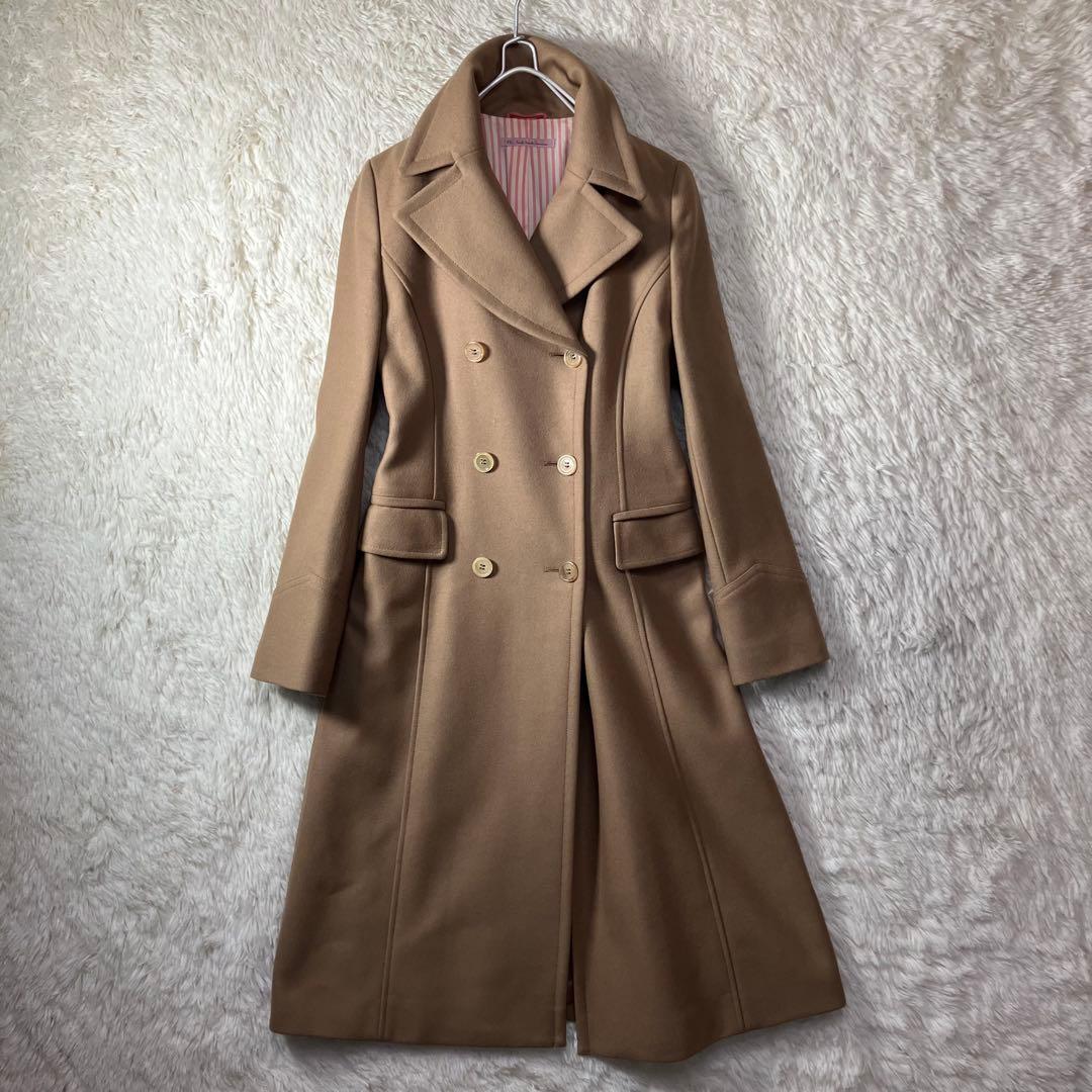 美品 ポールスミス ダブルブレスト チェスターコート ロング丈 ウール 40 L