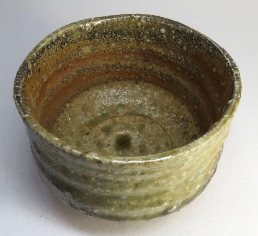 【武者小路千家　似休庵書付　真作】信楽焼　抹茶茶碗　高橋楽斎　鵬雲斎　千玄室