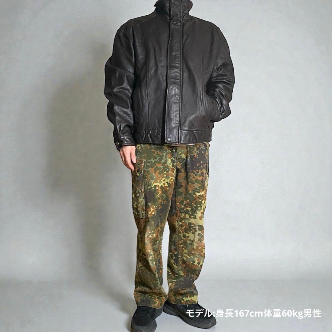 マベレザーA2ブラックスウィングトップスタンドカラー短丈本革ハイネックブル