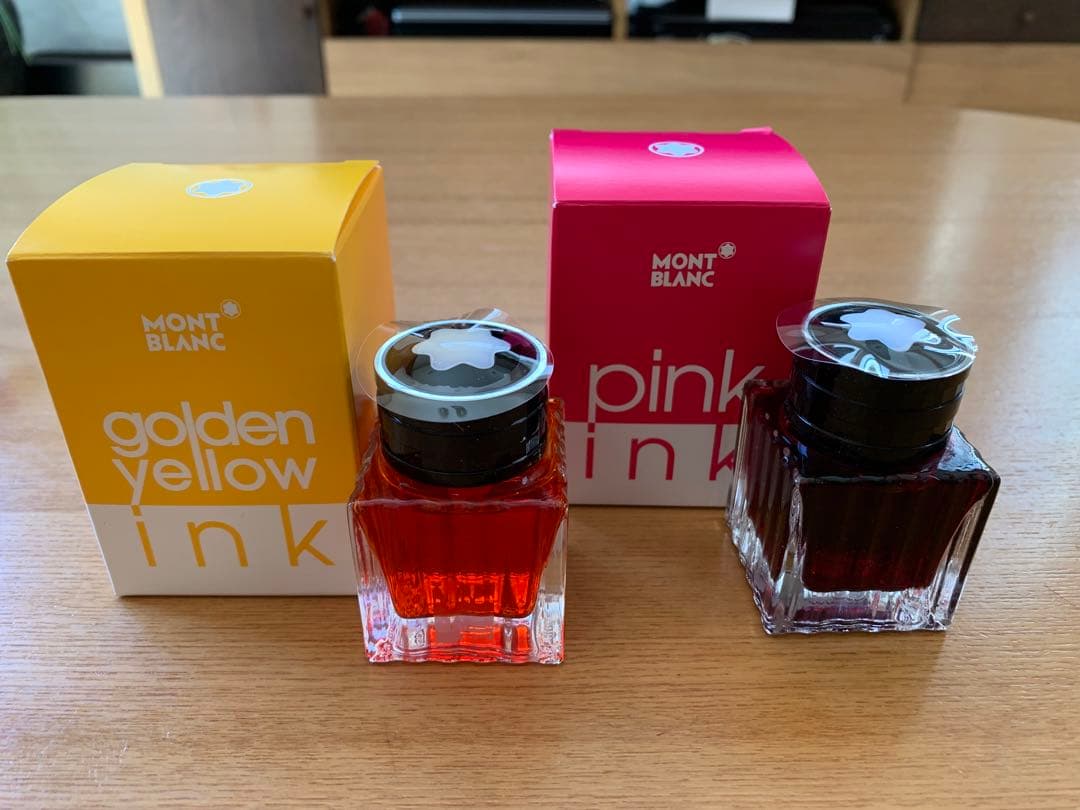 【新品】MONTBLANC 限定インク　2個セット　モンブラン　イエロー　ピンク