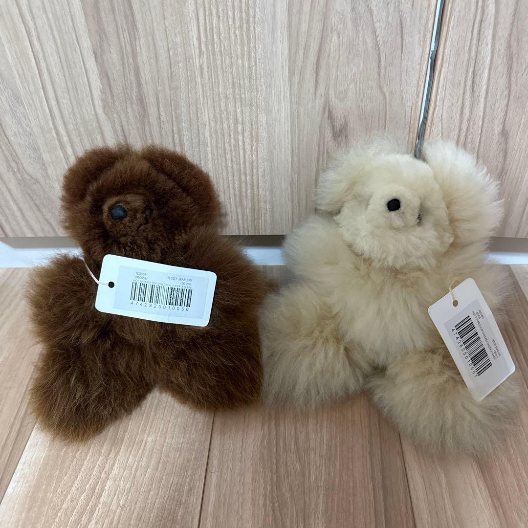 m*u様 alpaka アルパカベア　テディベア　くま　ぬいぐるみ　2体セット
